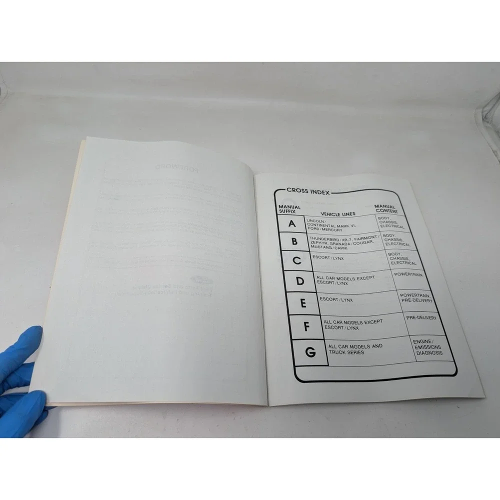 1981 Ford Lincoln Mercury Pre-Delivery Maintenance Lubrication‎ Shop Manual
